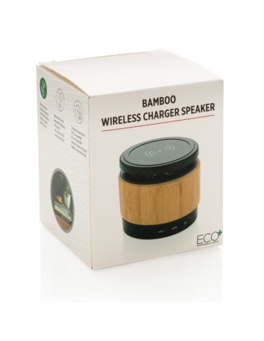 Speaker e caricatore wireless bambù